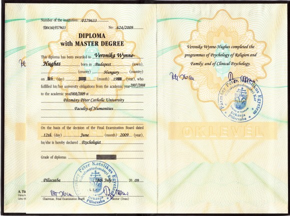 Certificate of qualification